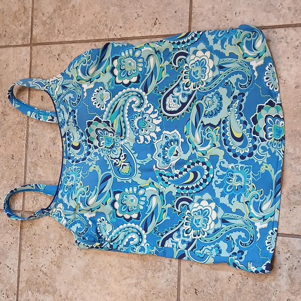 Land's End Square Neck Tankini Size 6